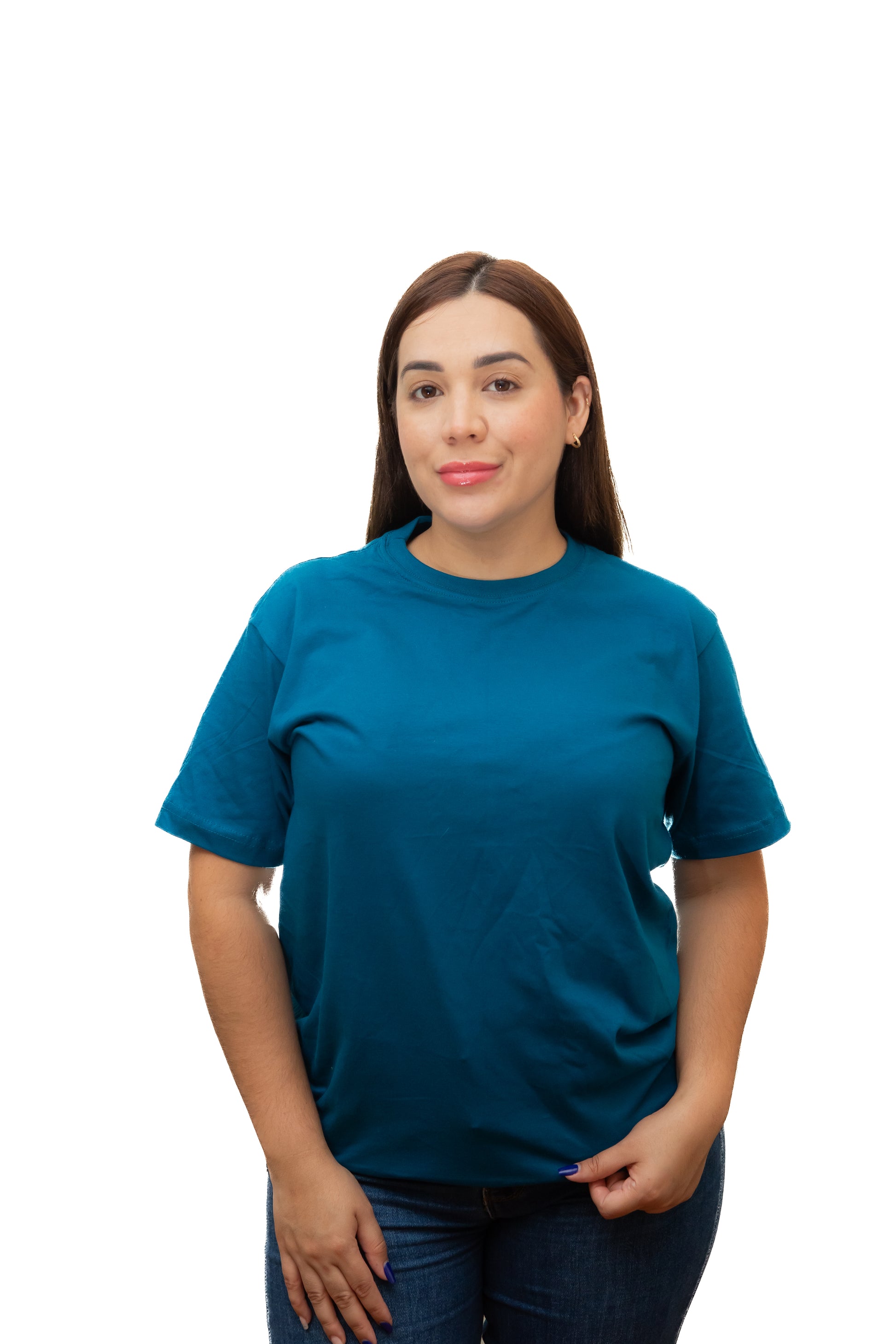 Camisetas Básicas Sin Estampado 100% Algodón