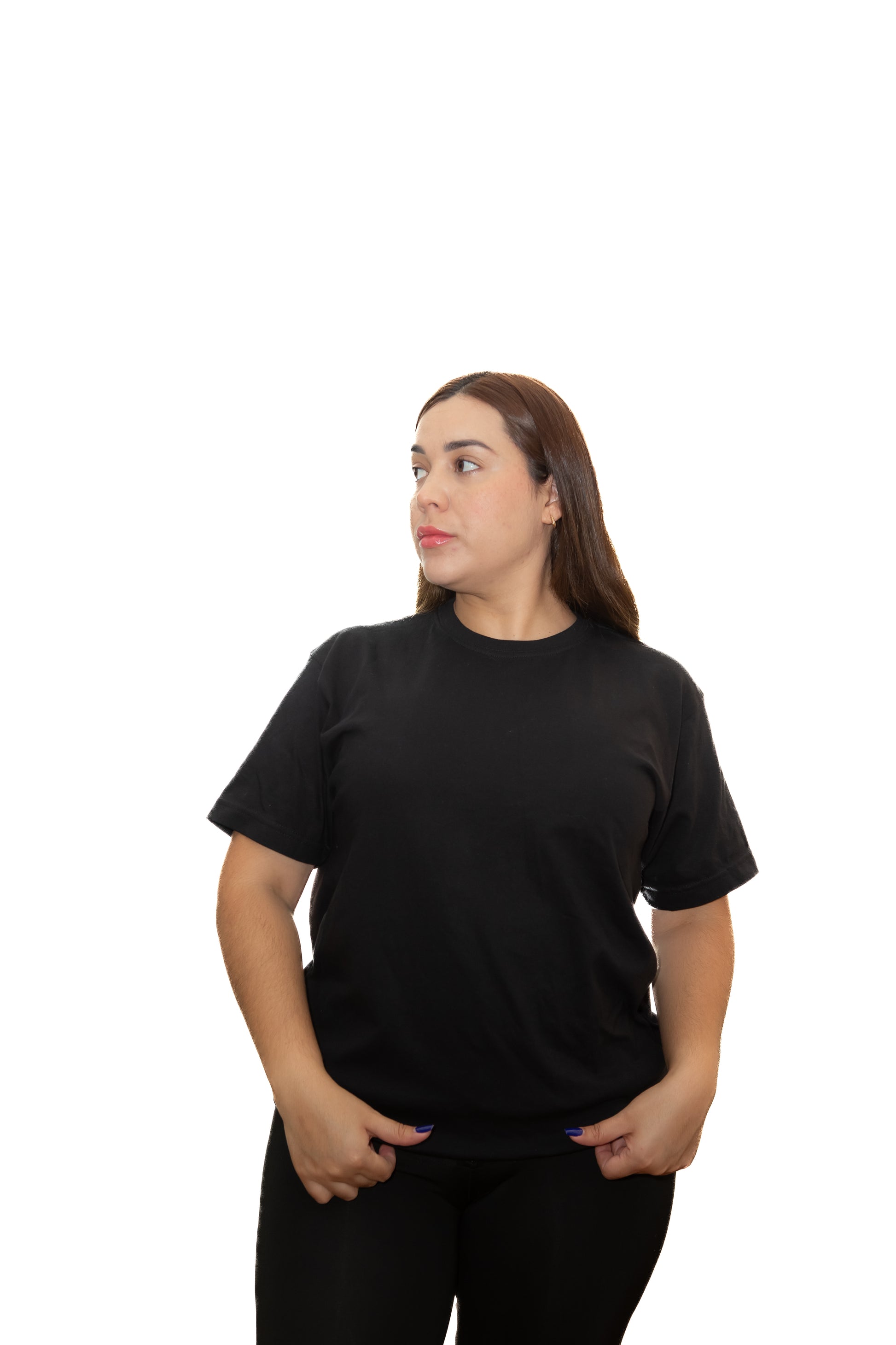 Camiseta Básica Negra Sin Estampado