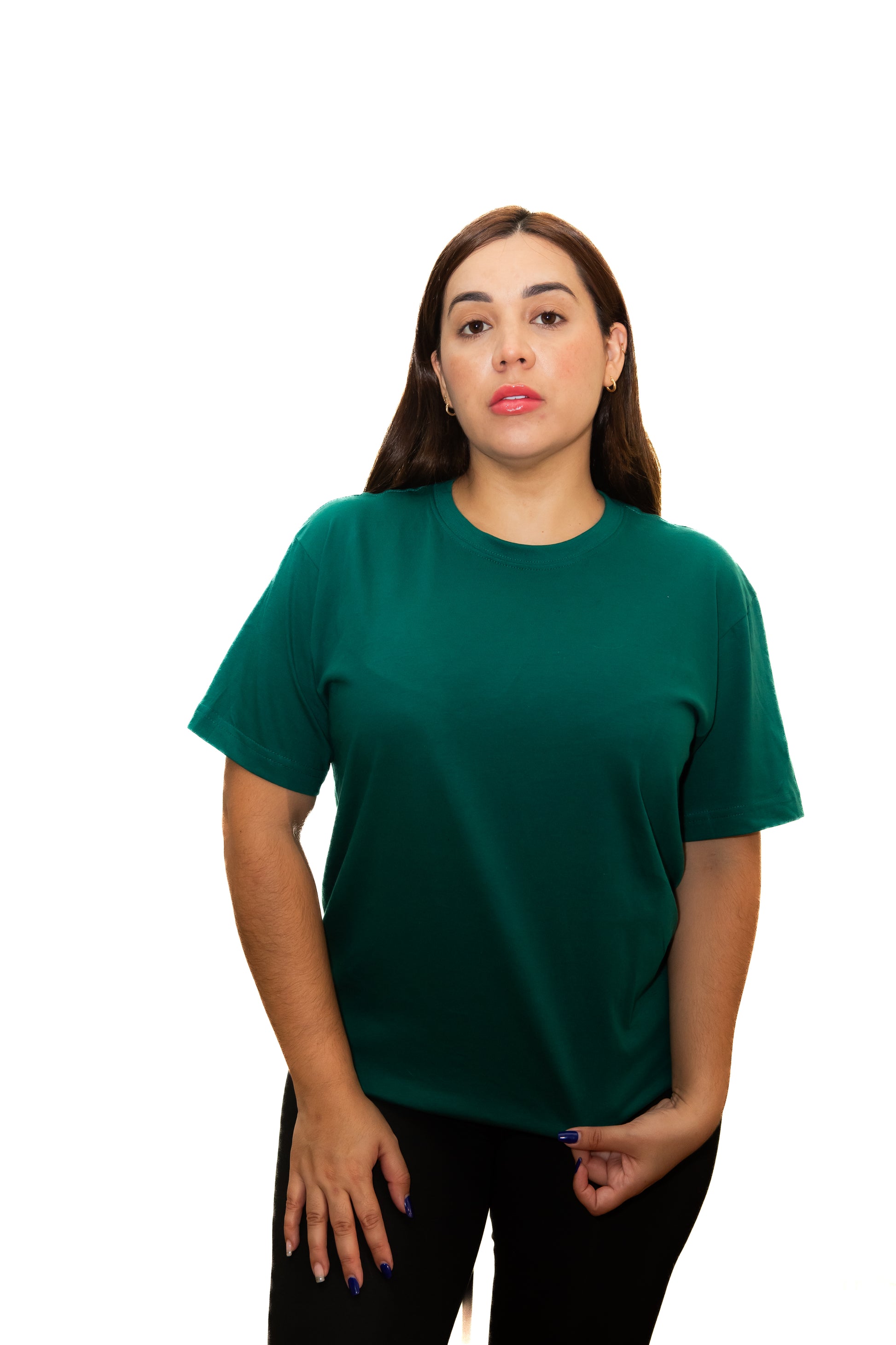 Camisetas Básicas Sin Estampado 100% Algodón