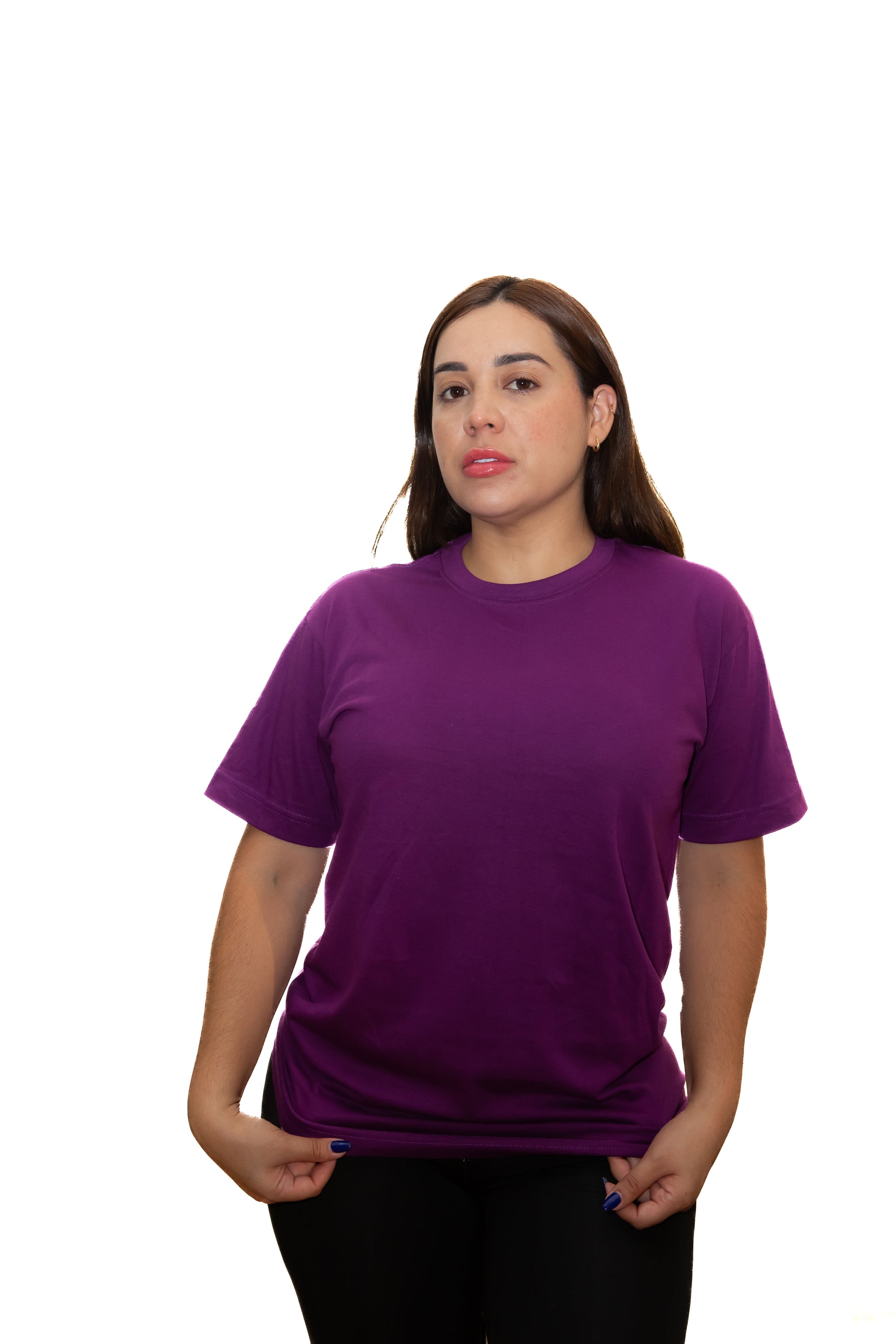 Camisetas Básicas Sin Estampado 100% Algodón