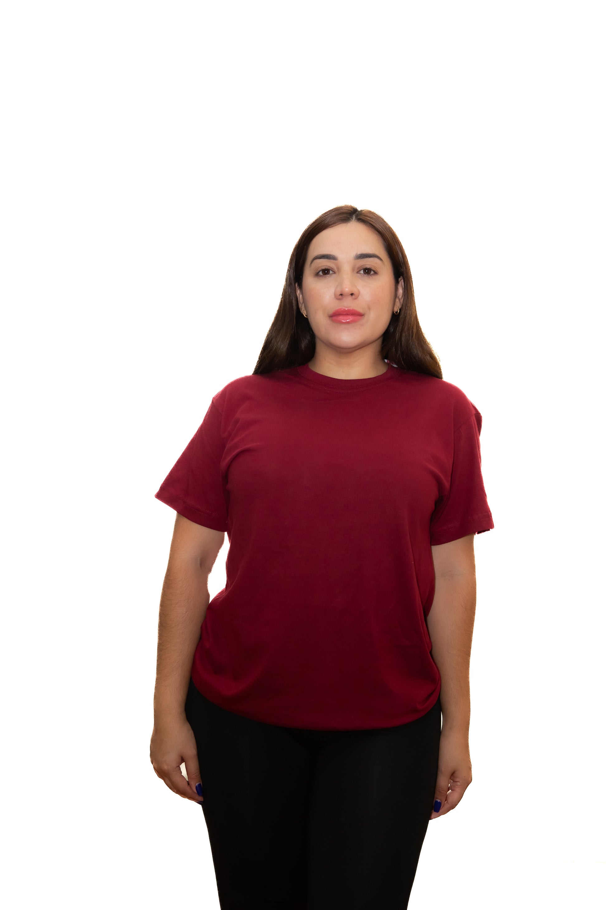 Camisetas Básicas Sin Estampado 100% Algodón