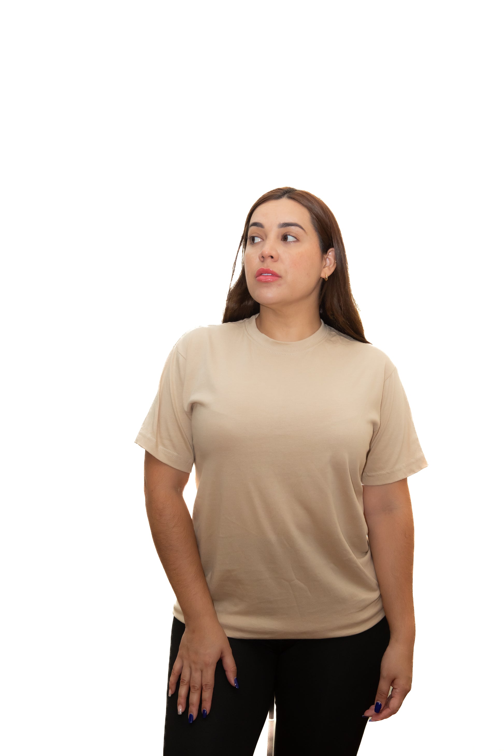 Camiseta Básica Nude Sin Estampado