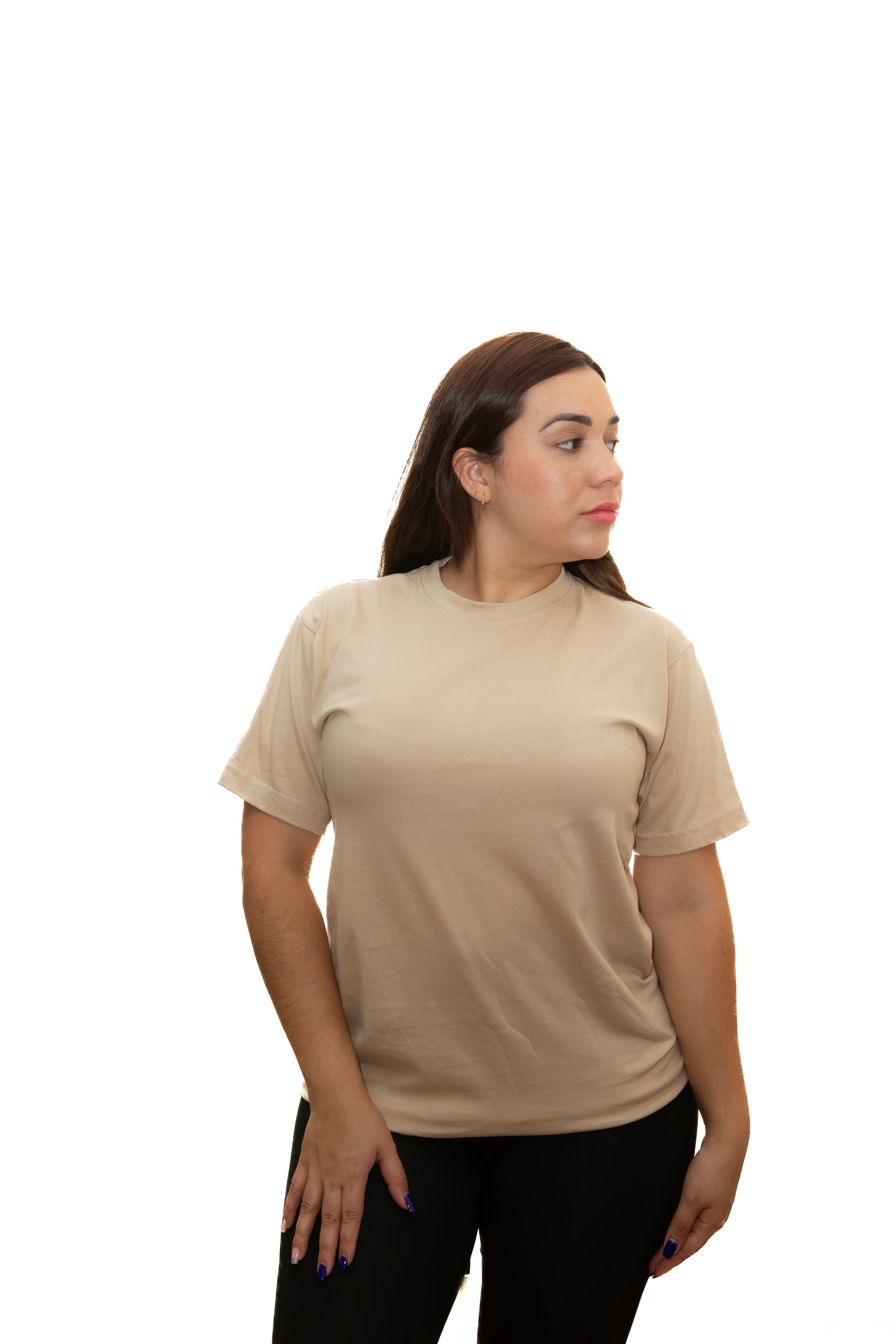 Camiseta Básica Nude Sin Estampado