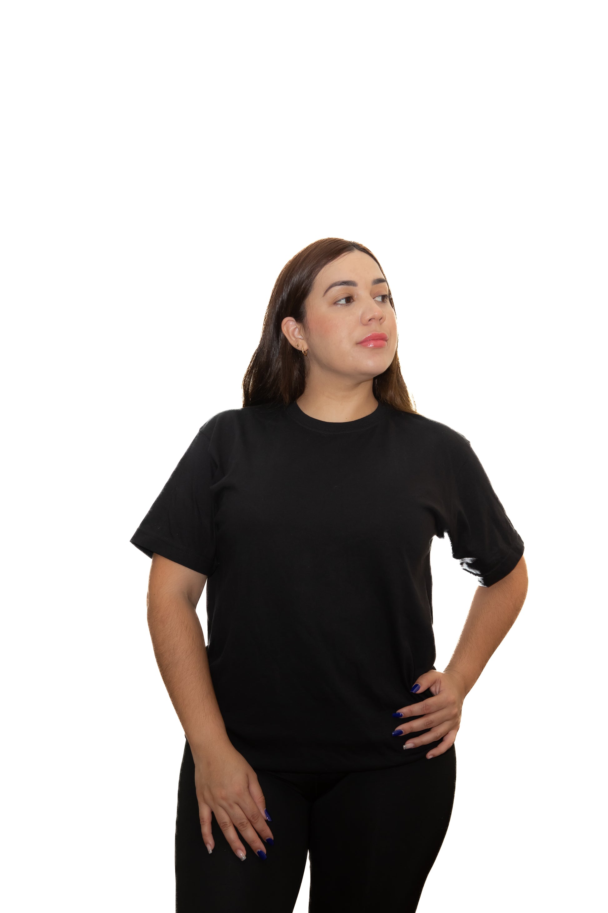 Camiseta Básica Negra Sin Estampado