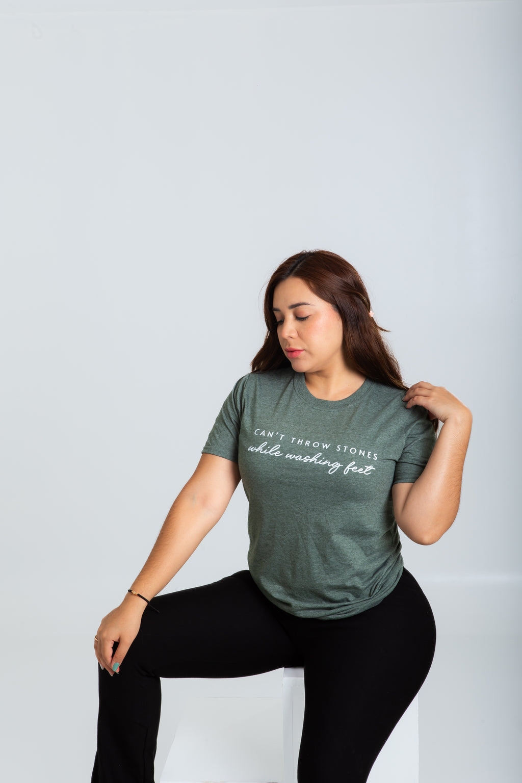 Camiseta Estampada Verde Pistacho