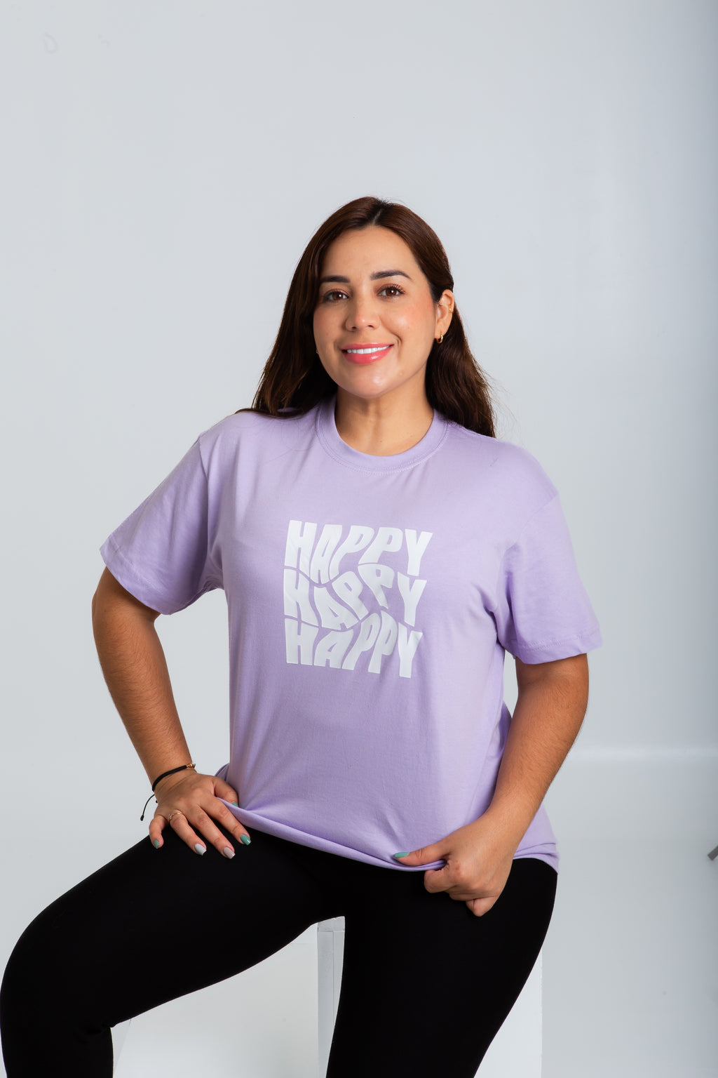 Camiseta Happy Color Lila
