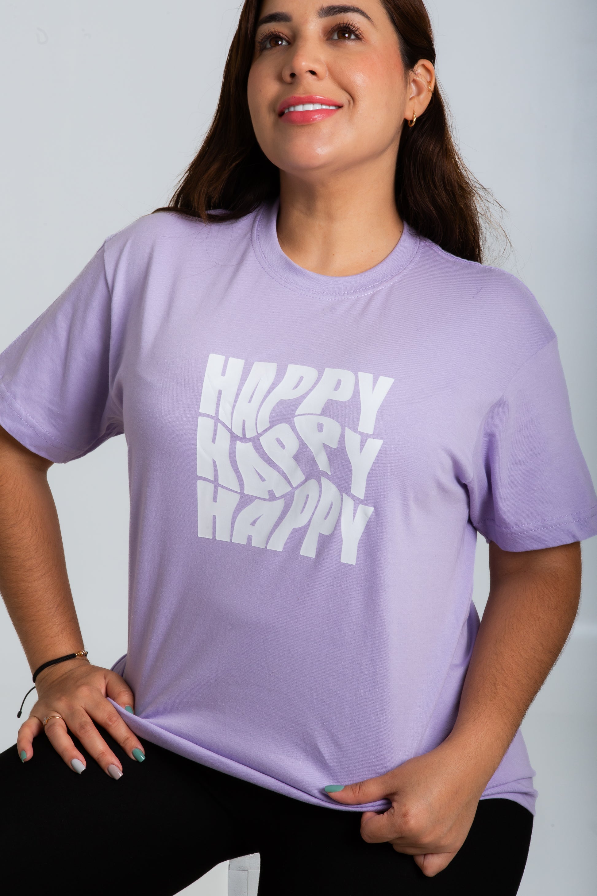 Camiseta Happy Color Lila