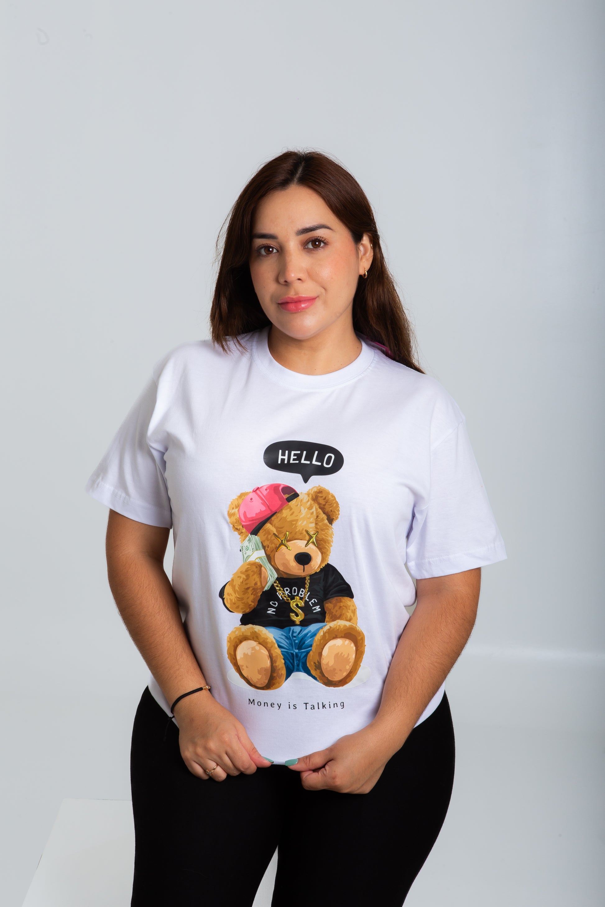 Camiseta Oso Millonario Blanca